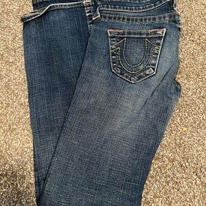 True Religion Women's Dark Blue Boot Cut Jeans